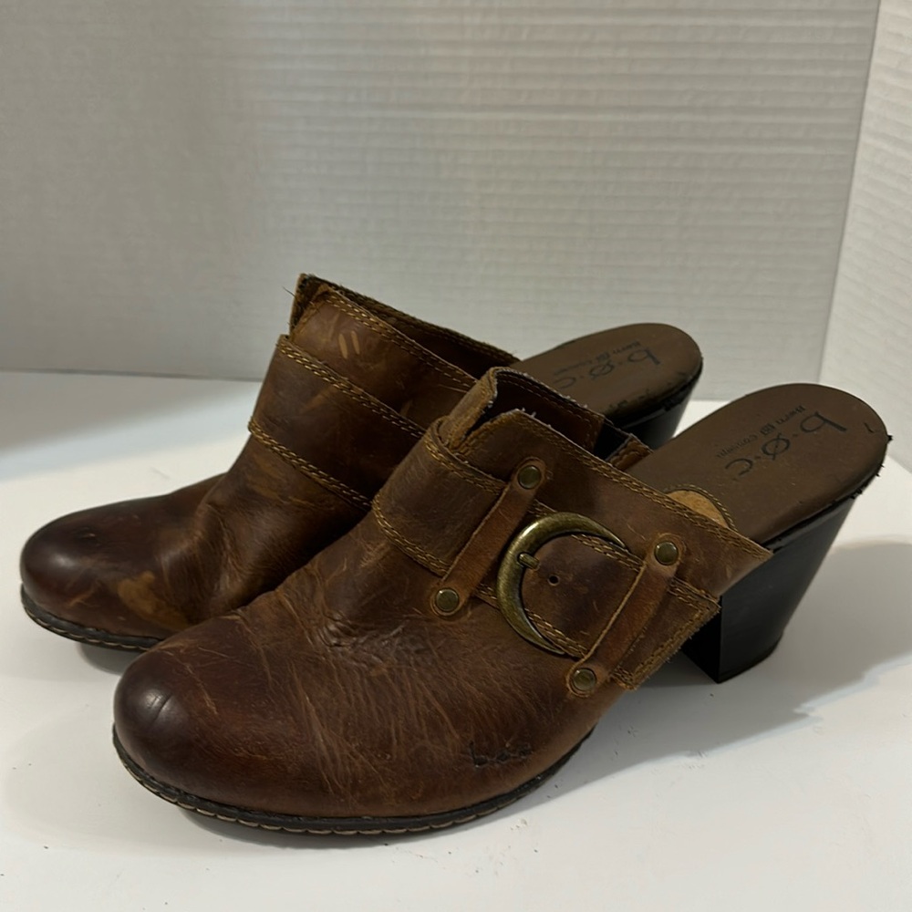 BOC Born Concept Shoes Womens 9 M Clogs Mule Loafers Slip On Heel Veganleather